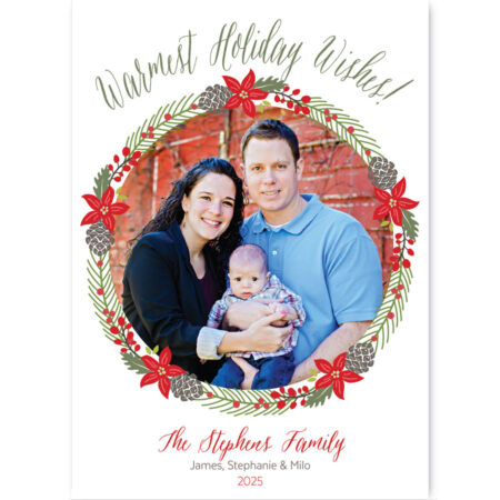 Warmest Holiday Wishes Wreath