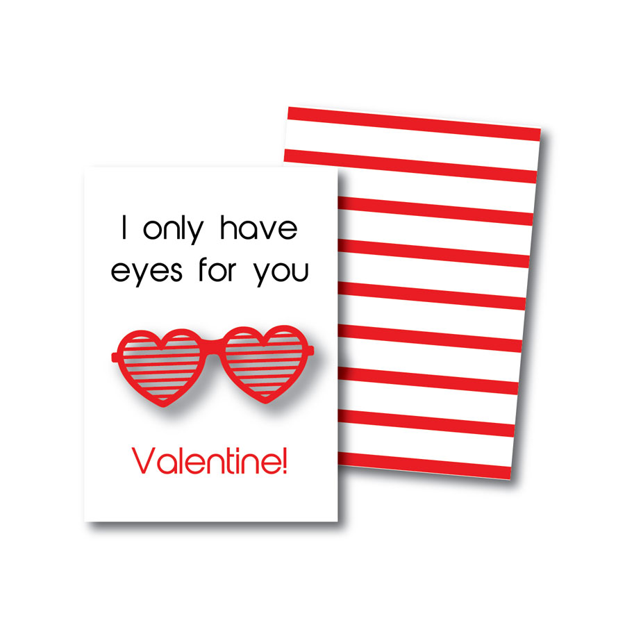I Only Have Eyes for You Valentine Valentine's Day Cards - Everyday Party  Magazine