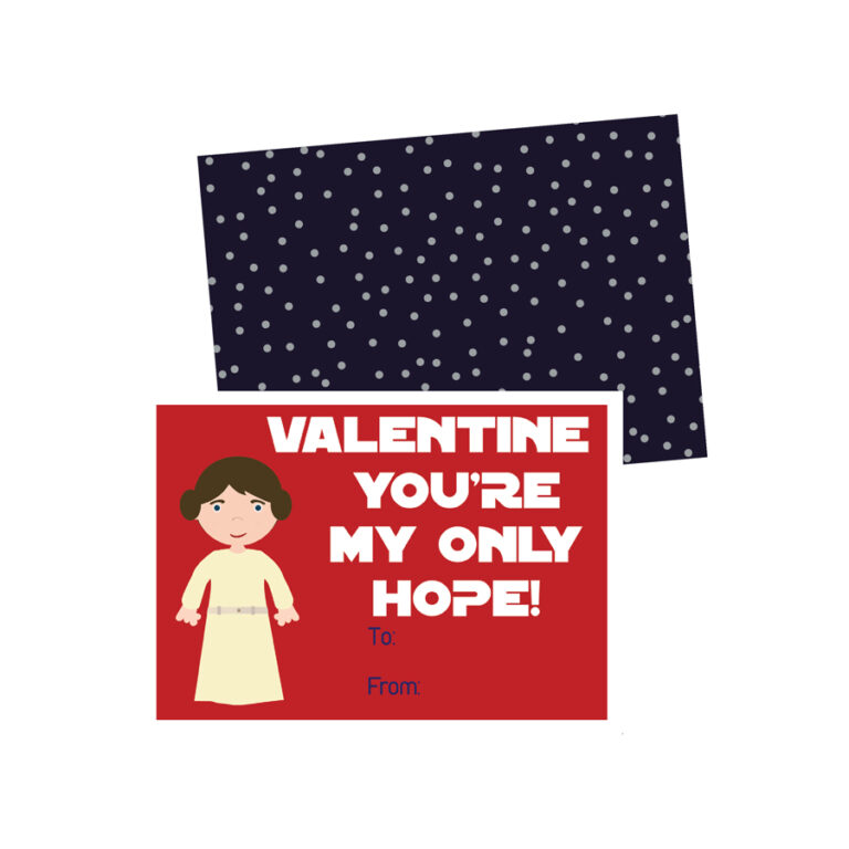 Printable Star Wars Valentines Cards | Simply-Noted.com