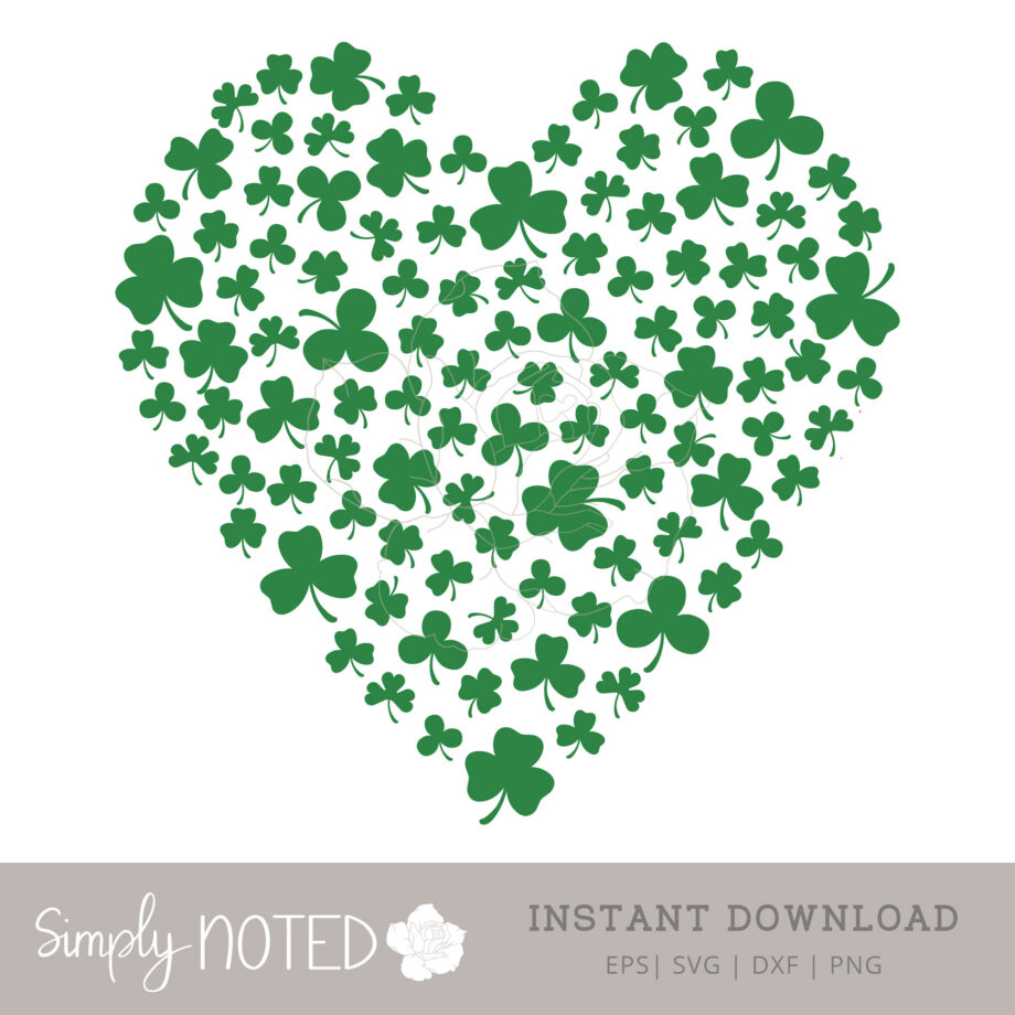 Shamrock Heart Cut File