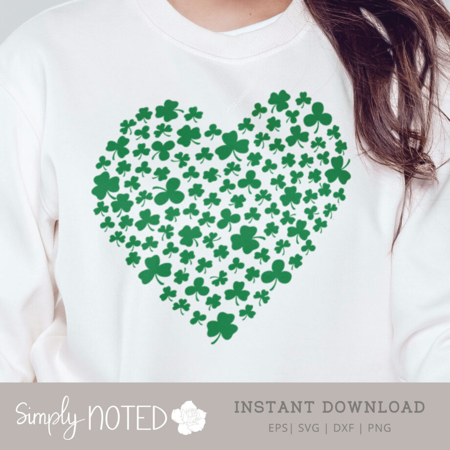 Shamrock Heart Cut File