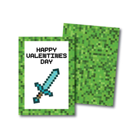 Printable Minecraft Valentines Cards | Simply-Noted.com