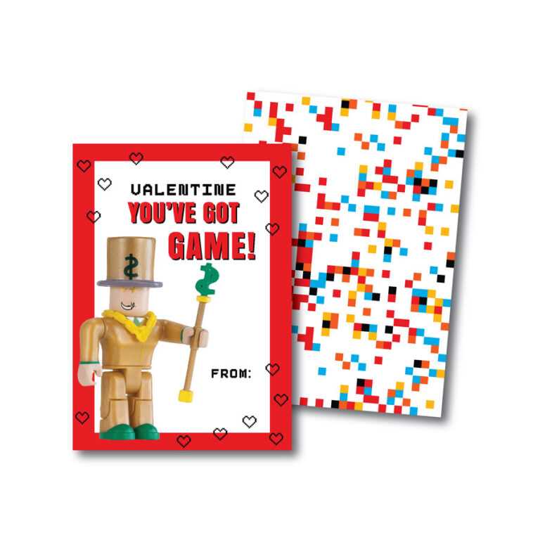 Printable Roblox Valentines Cards | Simply-Noted.com